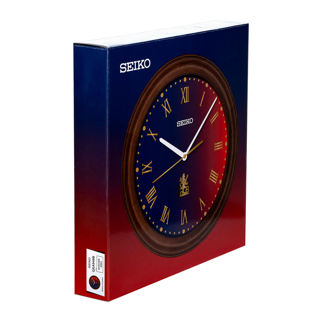 QXA949BN - RCB-Inspired Dial Clock