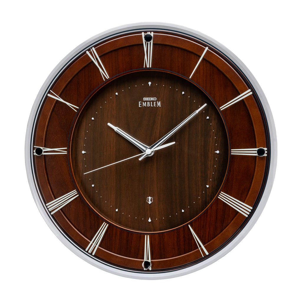 AHS558A Luxurious Dark Brown Clock With Roman Numerical