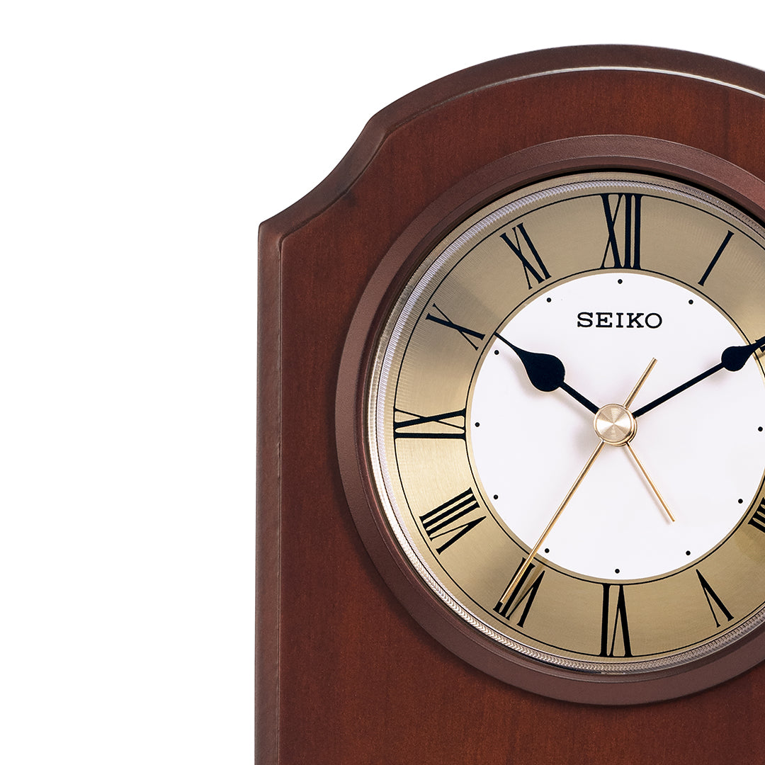 SEIKO ONLINE STORE QXE018B Alder Wood Mantel Clock – SEIKO CLOCKS INDIA