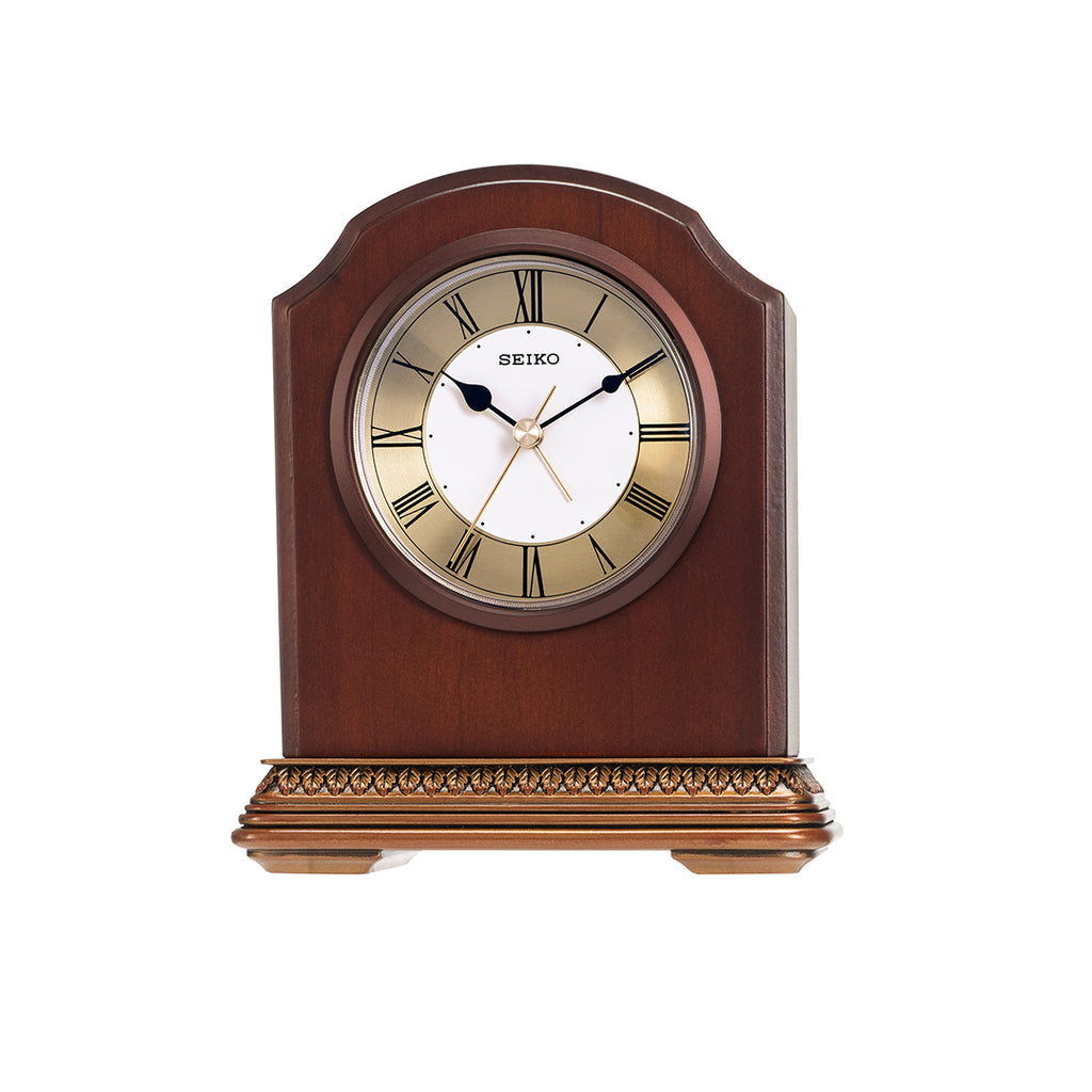 SEIKO ONLINE STORE QXE018B Alder Wood Mantel Clock – SEIKO CLOCKS