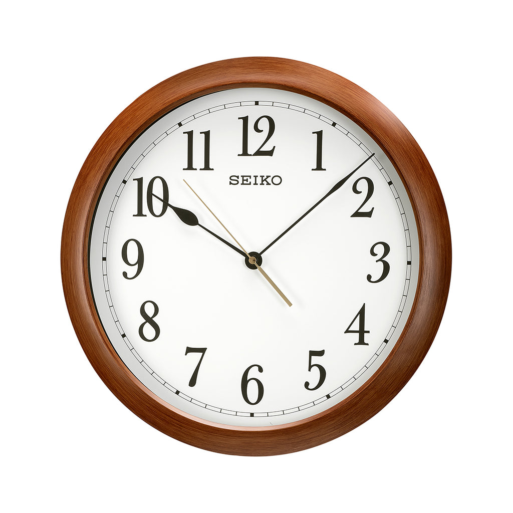 Secco Clock SEIKO ONLINE STORE QXA598B Brown Clock with Quiet Sweep – SEIKO CLOCKS ...