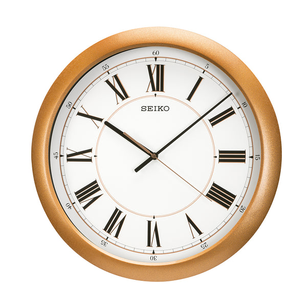 QXA754P Rose Gold Wall Clock
