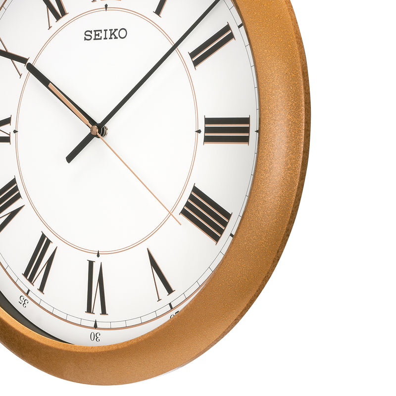 QXA754P Rose Gold Wall Clock
