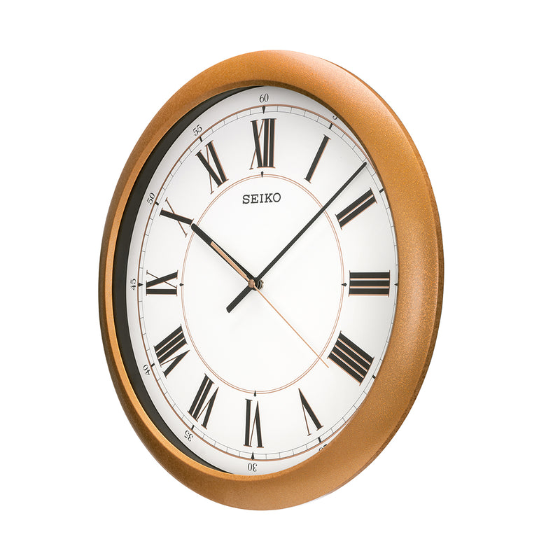 QXA754P Rose Gold Wall Clock