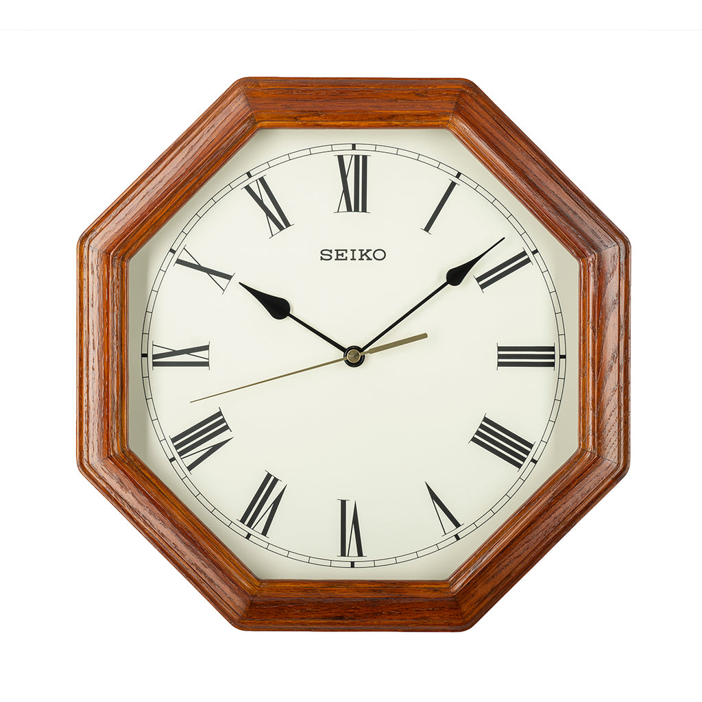 SEIKO ONLINE STORE QXA152B Oak Wood – SEIKO CLOCKS INDIA