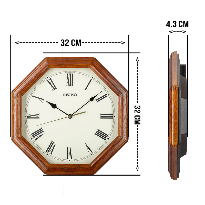 QXA152B Oak Wood Clock For Living Room