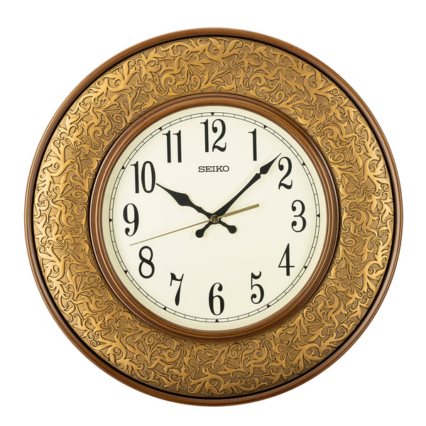 QXA846G Vintage Ornate Frame Wall Clock