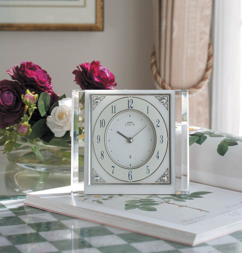 Seiko clock with cheap swarovski crystals