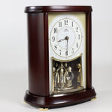 AHW566B Alder Wood Clock with Crystals Pendulum