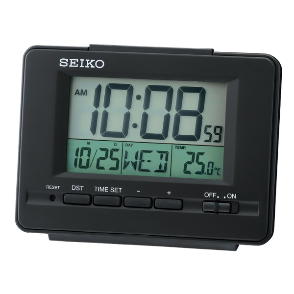QHL078K Black Digital Desk Clock