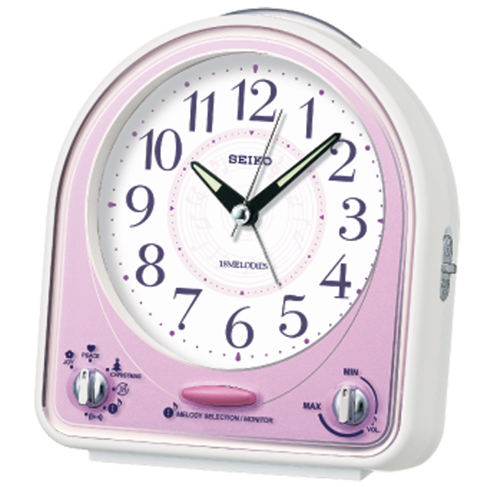 QHP003P Pink Kids Alarm Clock