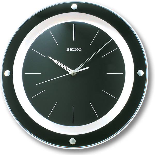 QXA314J black dial wall clock