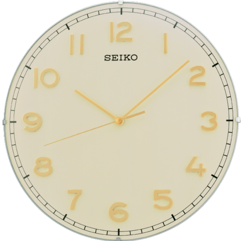 Beige dial with 3D numerals and beautiful Clock Design.