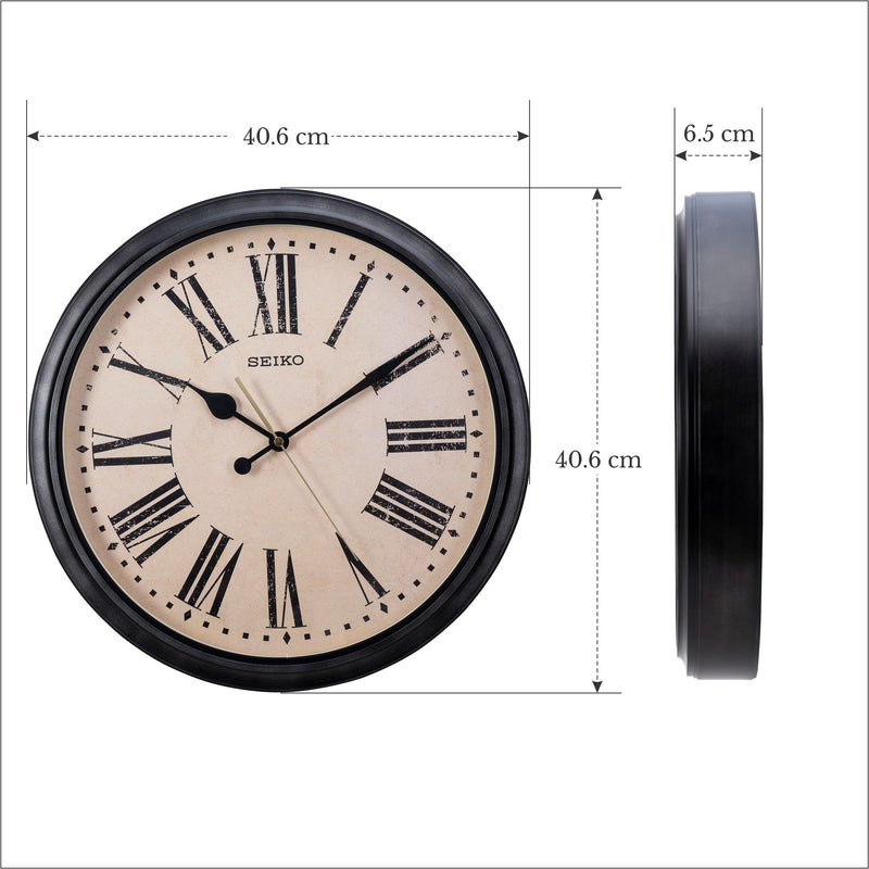 QXA771J Beige Decor Clock