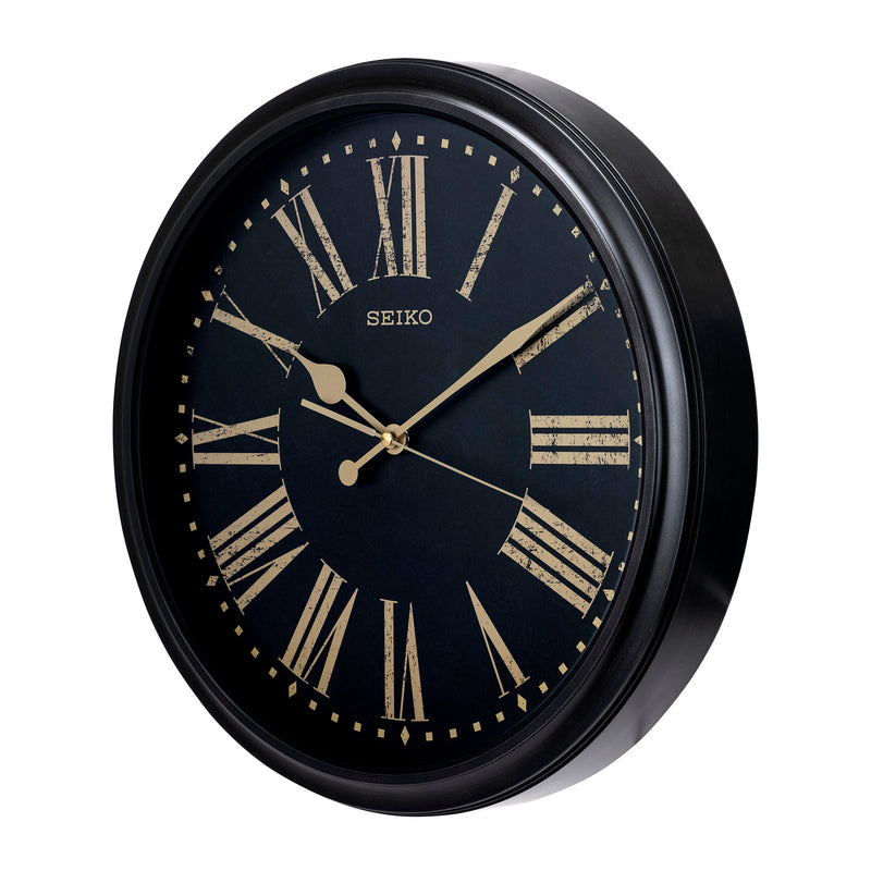 QXA771K Brown Decor Clock