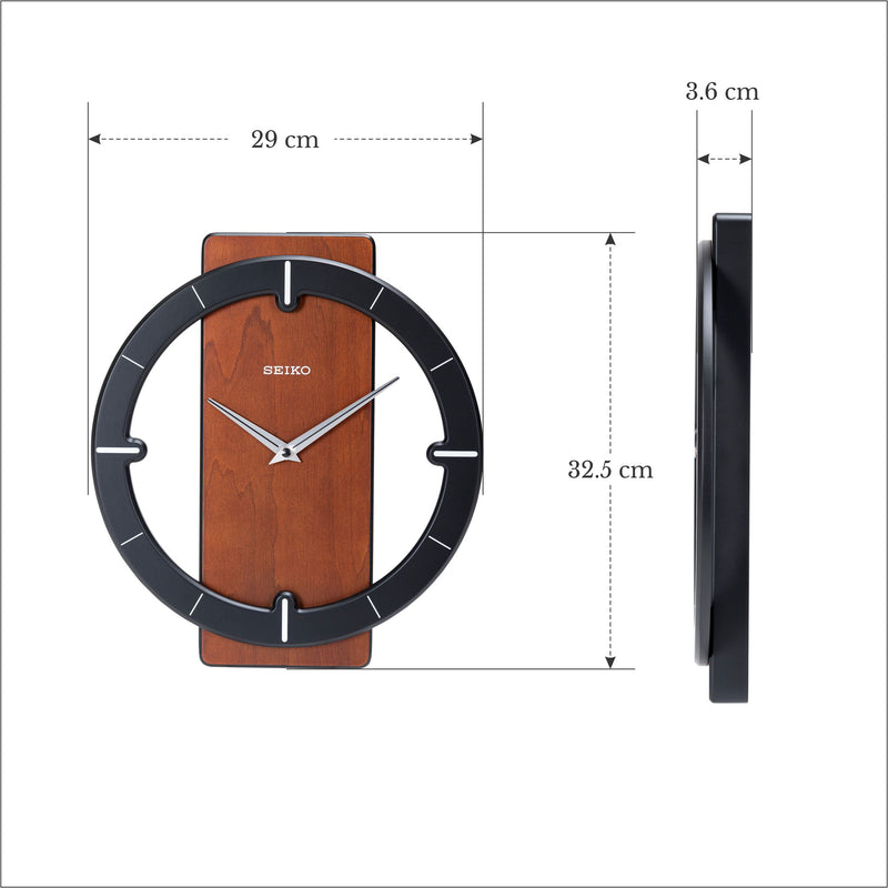 QXA774Z Wooden Desk-cum-Wall Decor Clock