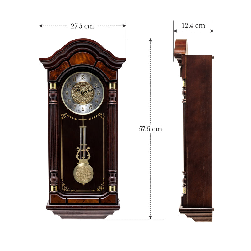 QXH004B Alder Wood Pendulum Clock
