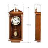 QXH107B Dual Chime Oak Wood Musical Pendulum