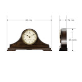QXJ031B Wooden Oak Finish Mantel Clock with Hourly Chime