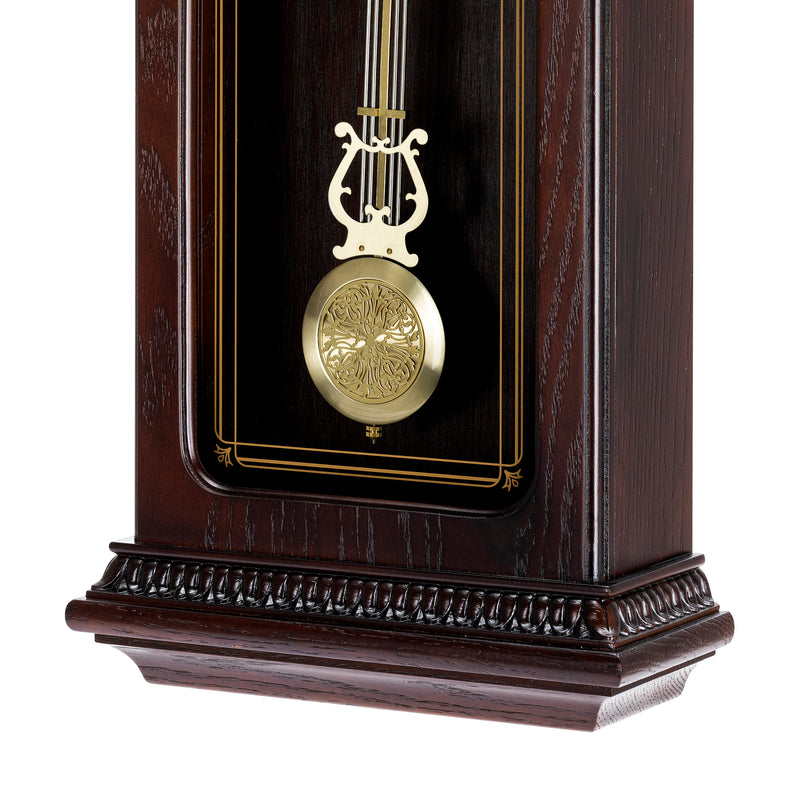 QXH008B Oak Wood Pendulum Clock