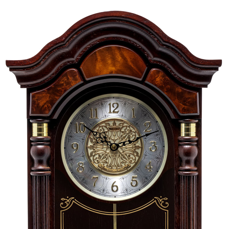 QXH004B Alder Wood Pendulum Clock