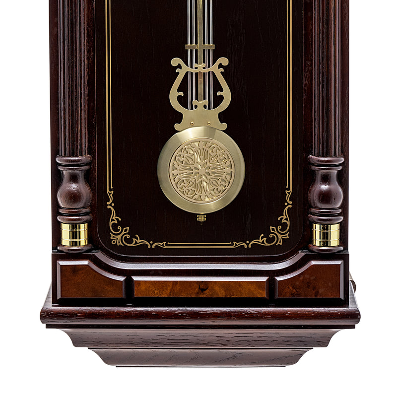QXH004B Alder Wood Pendulum Clock