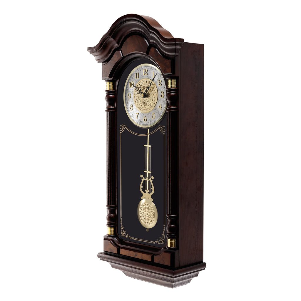 QXH004B Alder Wood Pendulum Clock