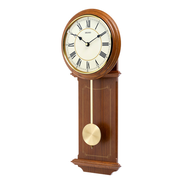 QXC213B Oak Wood pendulum clock