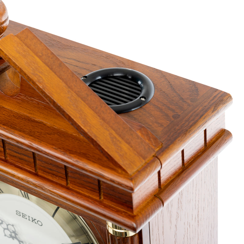 QXH107B Dual Chime Oak Wood Musical Pendulum