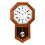 QXH110B DUAL CHIME MUSICAL OAK WOOD PENDULUM CLOCK