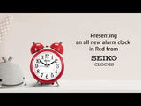 QHK035R Bright Red Alarm Clock